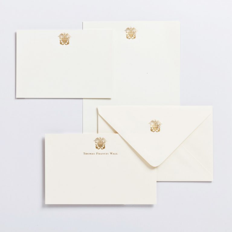 US Navy stationery by Piccolo Press Fine Stationery Scotland